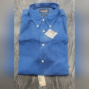 Chaps Men's Blue Casual Button-Down Shirt